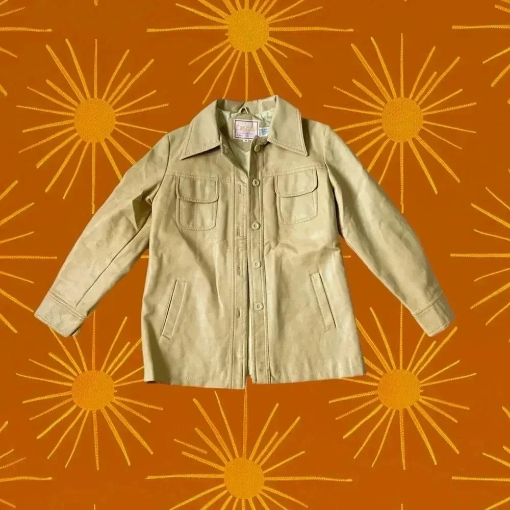 Vintage cascade button down shacket size medium - image 1